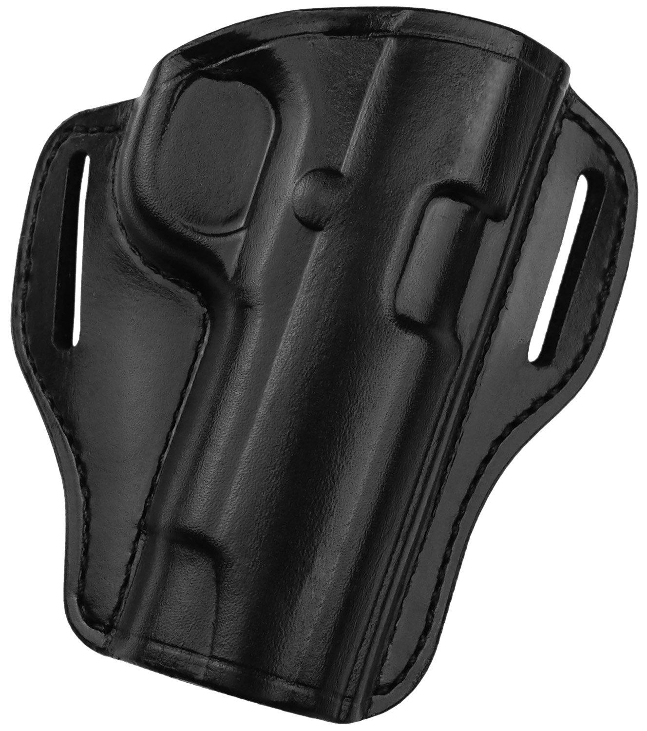 Bianchi Model 57 Remedy Holster - Smooth Black Leather - Right Hand - Fits Colt 1911 Government - Bianchi - BLACK