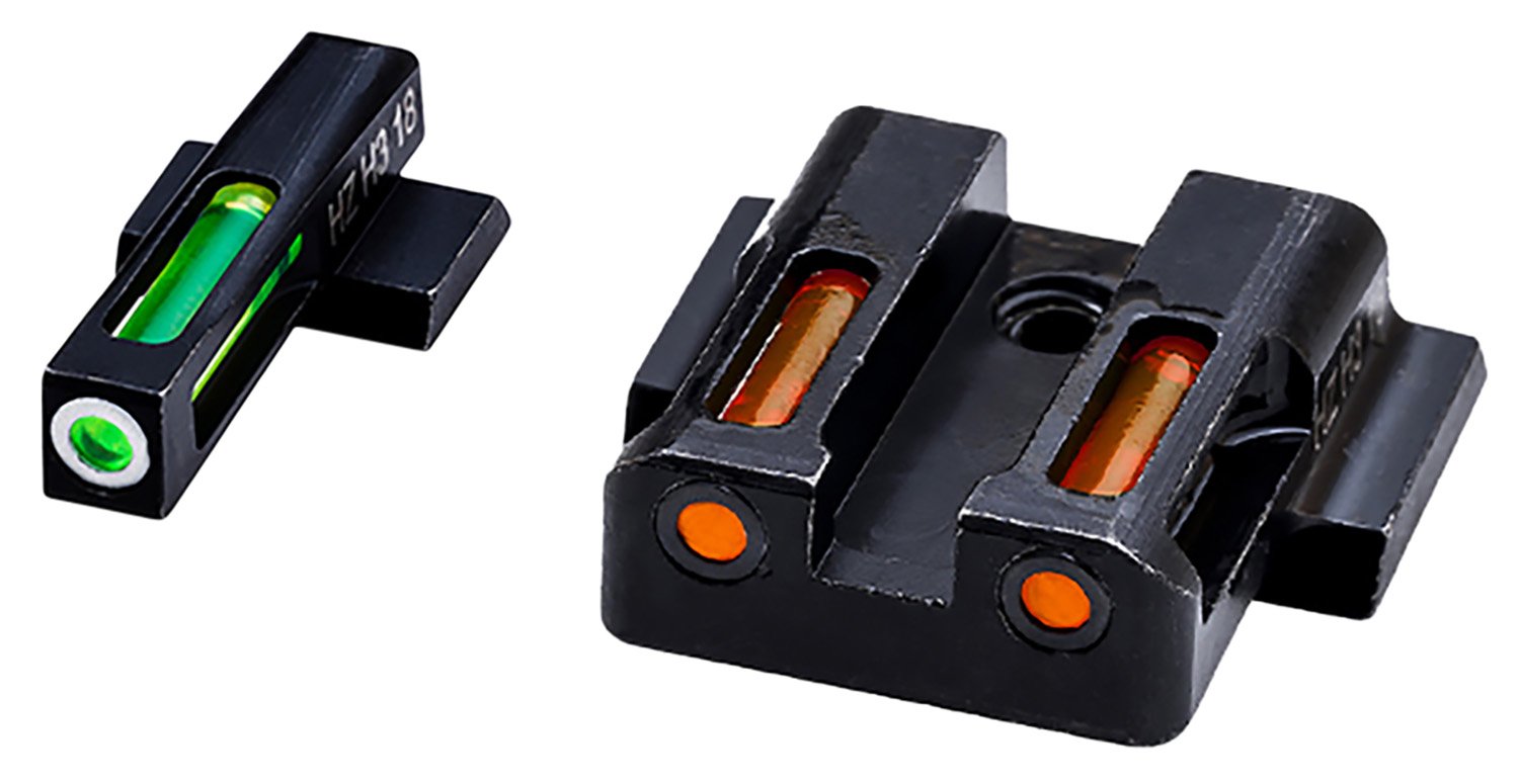 HiViz MPSN421 LiteWave H3 Sight Set for S&W Shield Green/Orange - Hi-Viz - STEEL