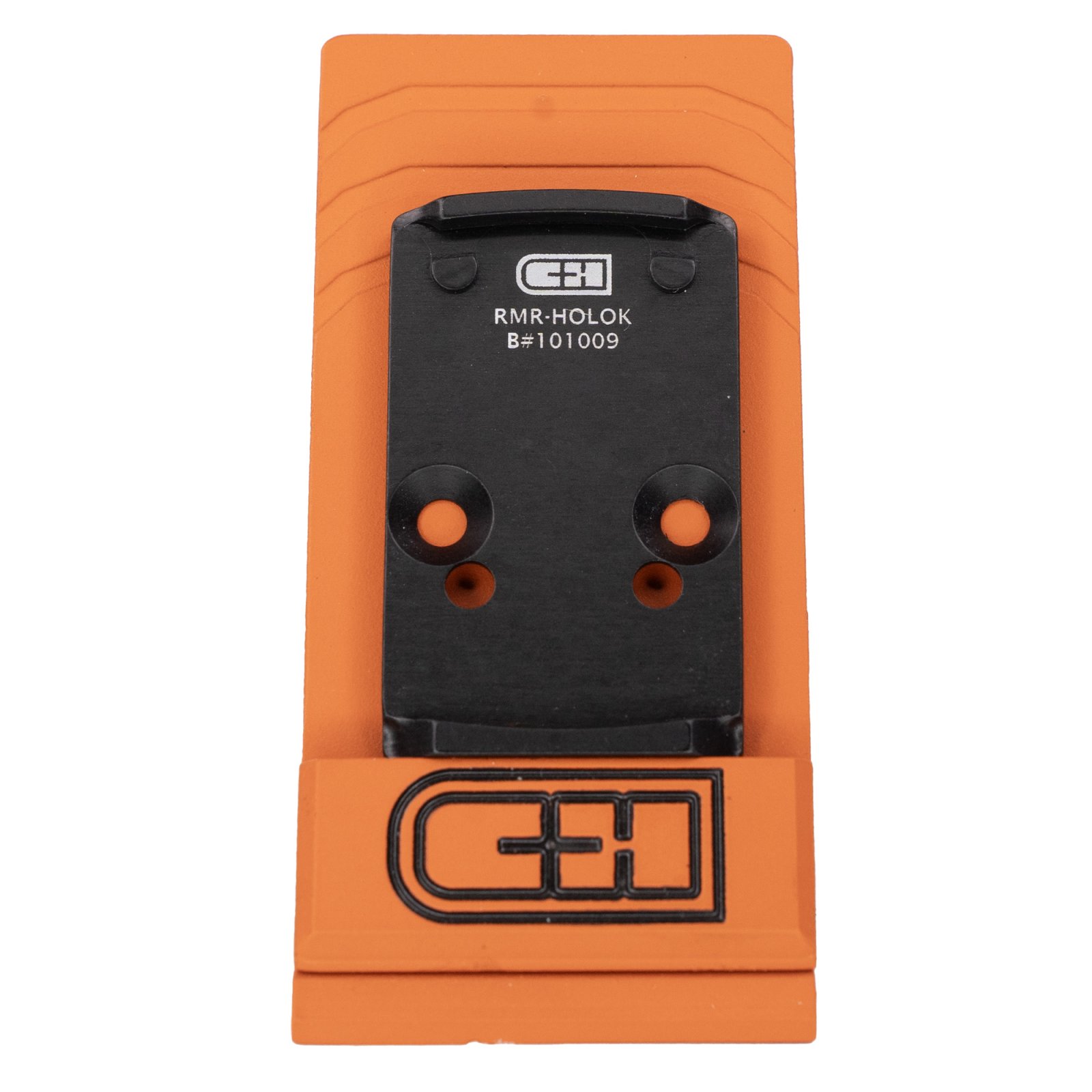 C&H Precision RMR-HOLOk Optic Mount Plate, 6061 Aluminum, Black Anodized - C&H Precision