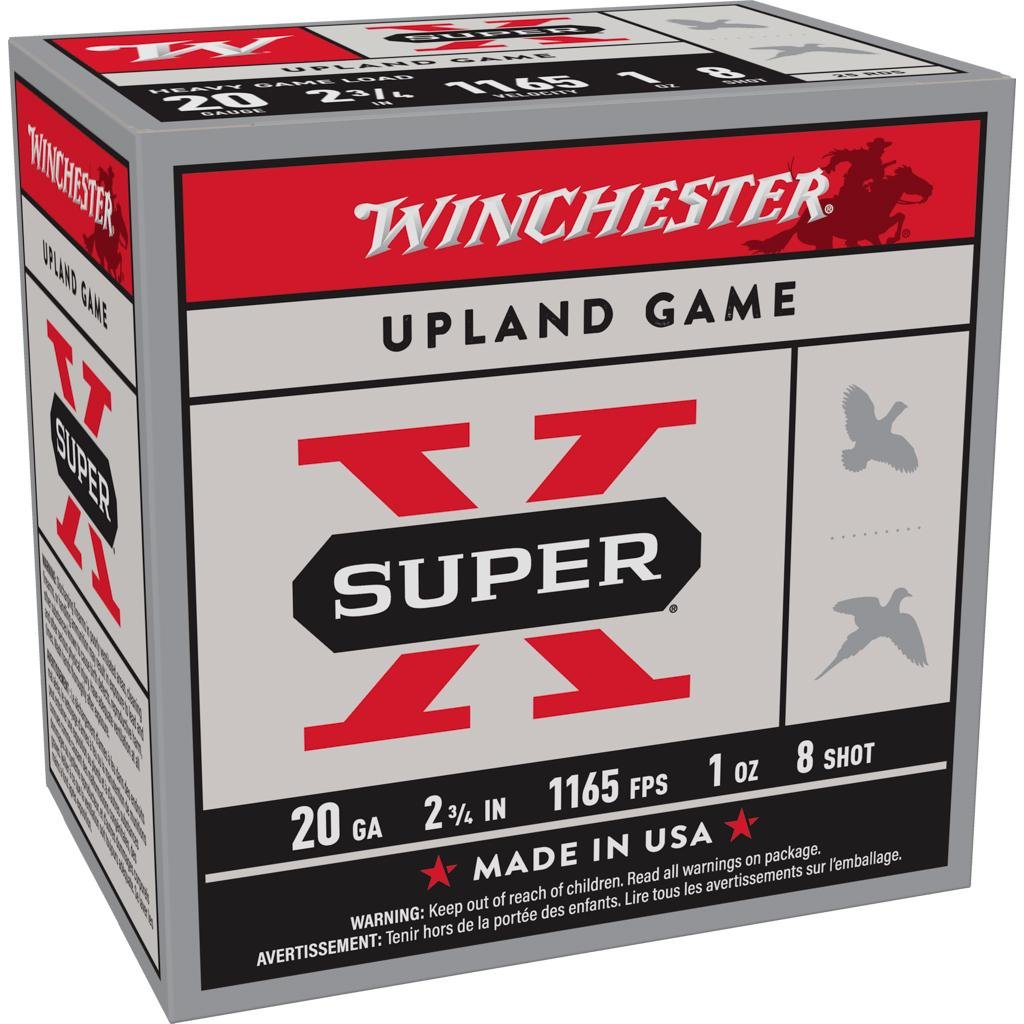 Winchester XU20H8 20 Gauge 2.75 in 1 oz 8 Shot 1165 fps 25 Rounds - Winchester - 20 Gauge