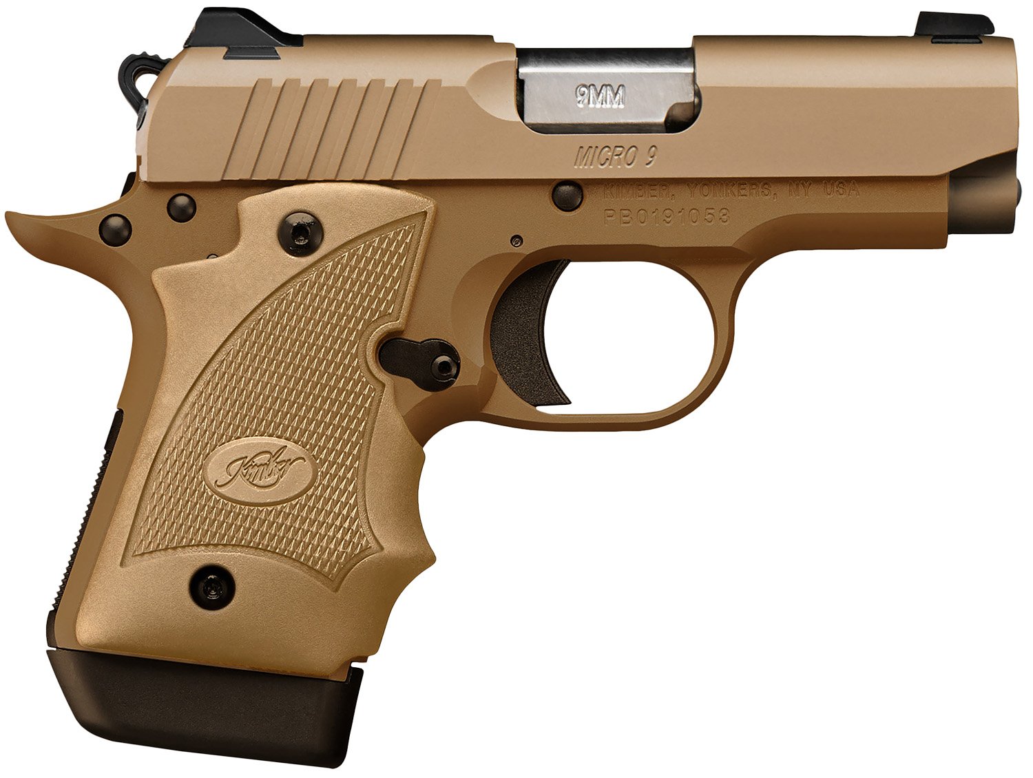Kimber 3300247 Micro 9 Desert Range 9mm 3.15" FDE/TAN 7rd - Kimber Manufacturing, Inc. - 9MM