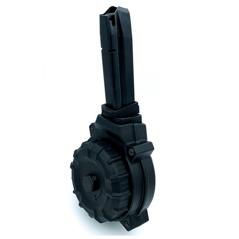 ProMag DRM-A57 9MM 50-Round Drum Magazine, Polymer, Black - ProMag Industries - 9MM