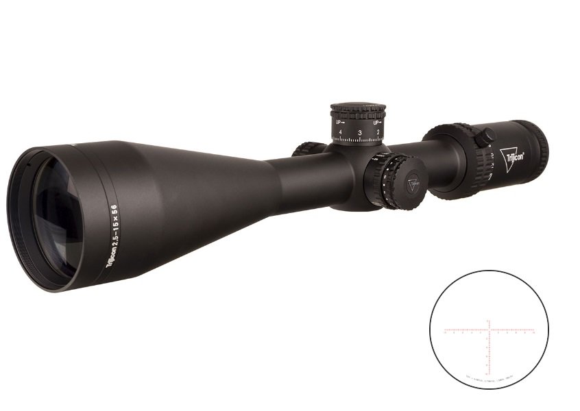 Trijicon 2900036 Credo Matte Black 2.5-15x56mm 30mm Tube LED Illuminated - Trijicon - 56MM