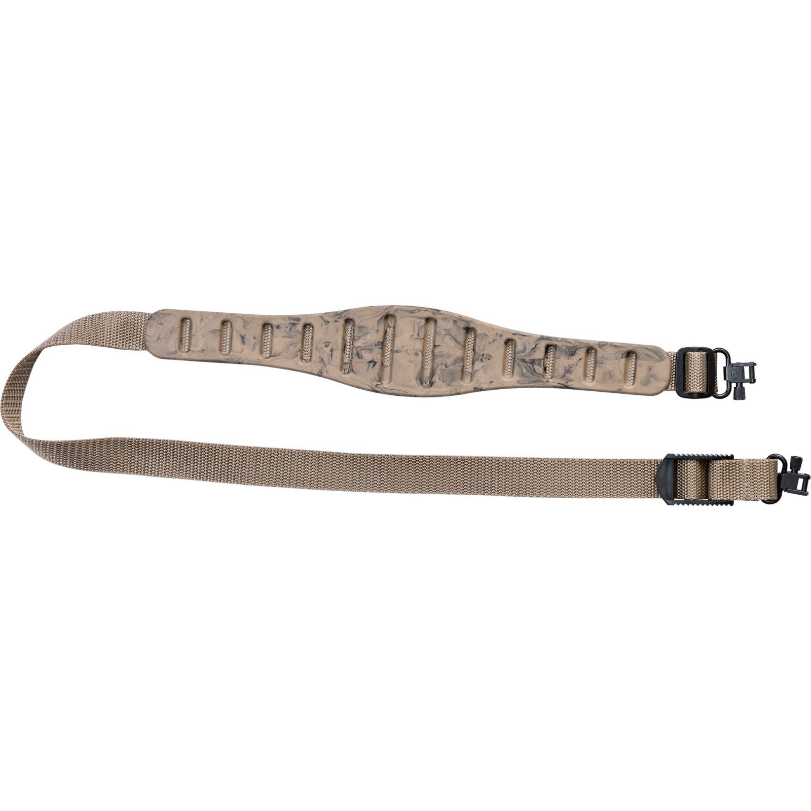 Quake Claw Contour Sling in Sand Camo - Durable, Versatile, Ergonomic Fit, Ideal for Hunting, Nylon/Thermoplastic Rubber, Tan