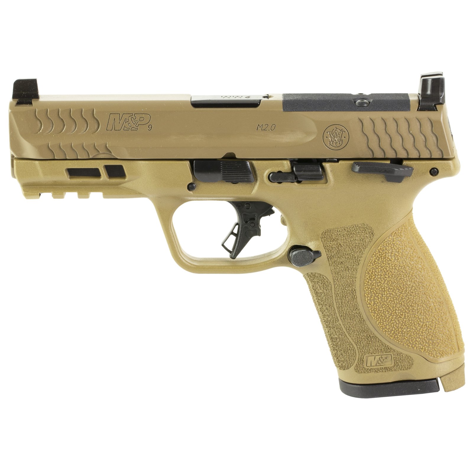 Smith & Wesson M&P M2.0 9mm 4in FDE Compact 10rd Internal Hammer Fired - Smith & Wesson - 9mm