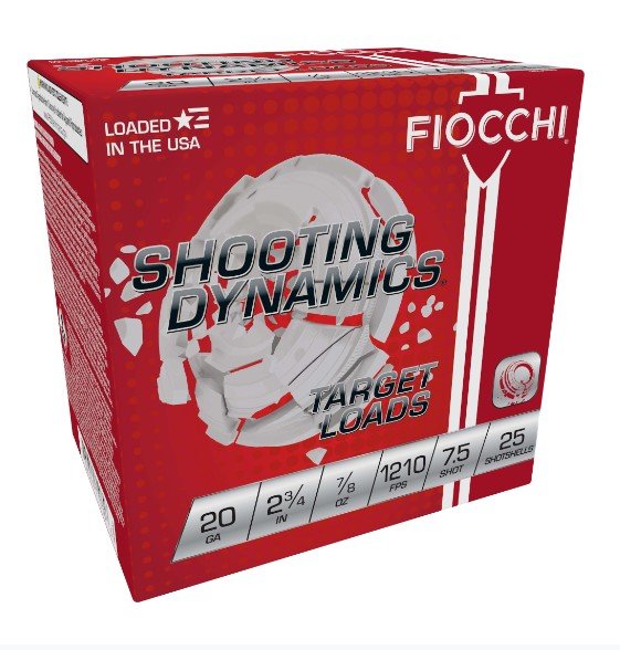 Fiocchi Shooting Dynamics 20 Gauge 2.75" 7/8oz 1210 FPS Clay Target Ammo