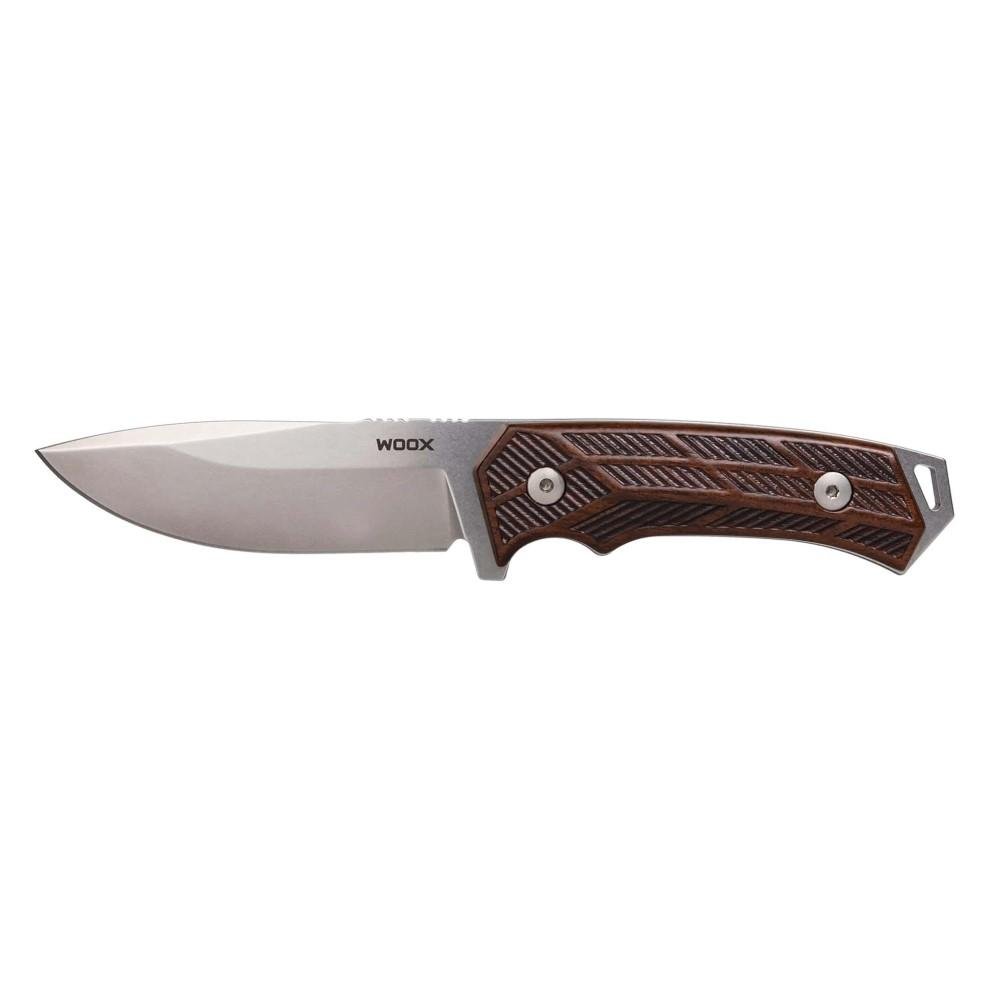 Woox BUKNF00104 Rock 62 Fixed Blade Knife 4.25" Gray/Walnut Engraved