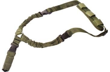 Rukx Gear ATICT1PSG Tactical Single Point Sling 1.25" Green Nylon Bungee - American Tactical Imports