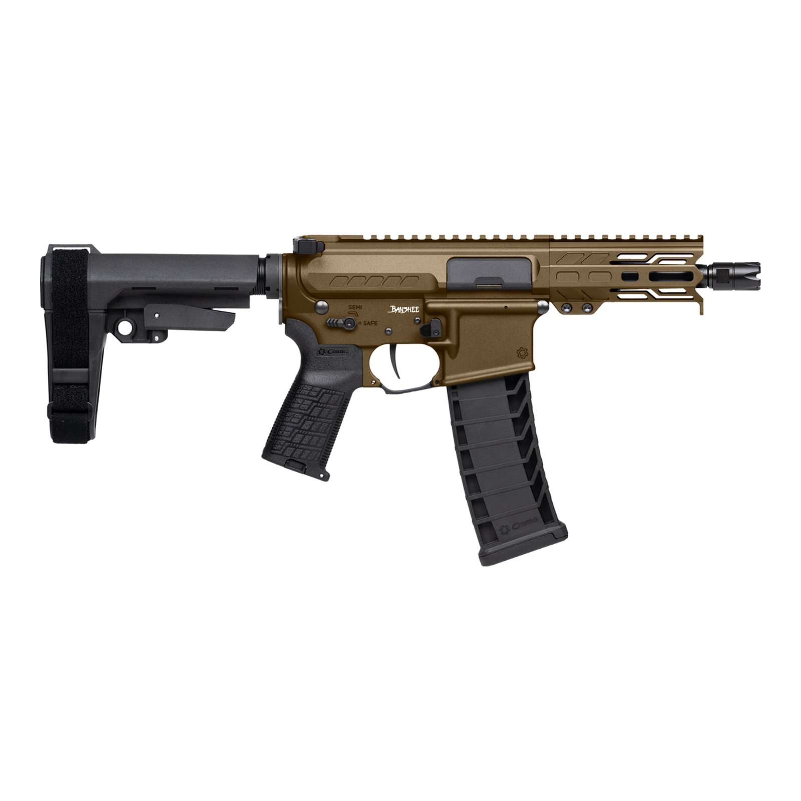 CMMG 94AD90F-MB Banshee MK4 9mm 5" 30+1 M-LOK Handguard Black