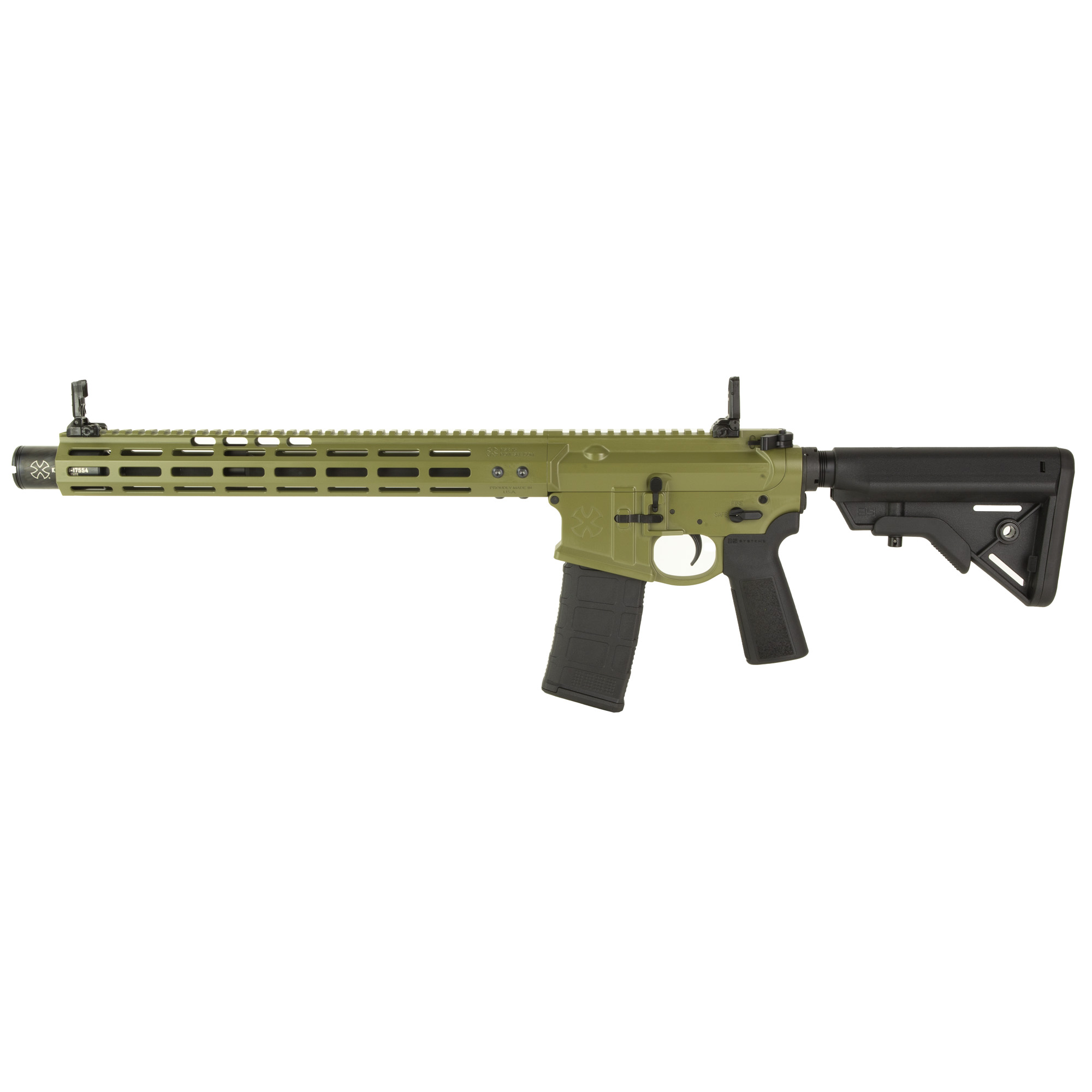 Noveske N4 AR-15 Semi-Auto Rifle 556NATO 13.7" Pinned 16" OAL Bazooka Green 30Rnd