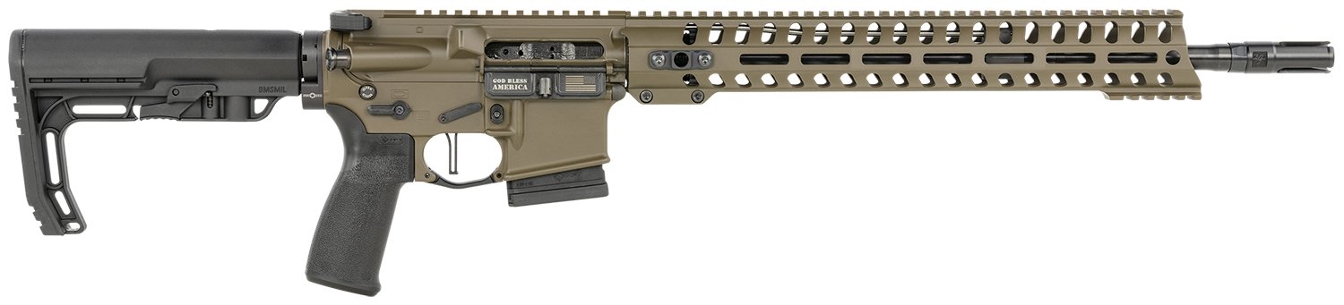 POF 01754 Minuteman 5.56 NATO 16.5" 10+1 Semi-Auto Rifle Black/Brown - POF USA - 5.56x45mm NATO
