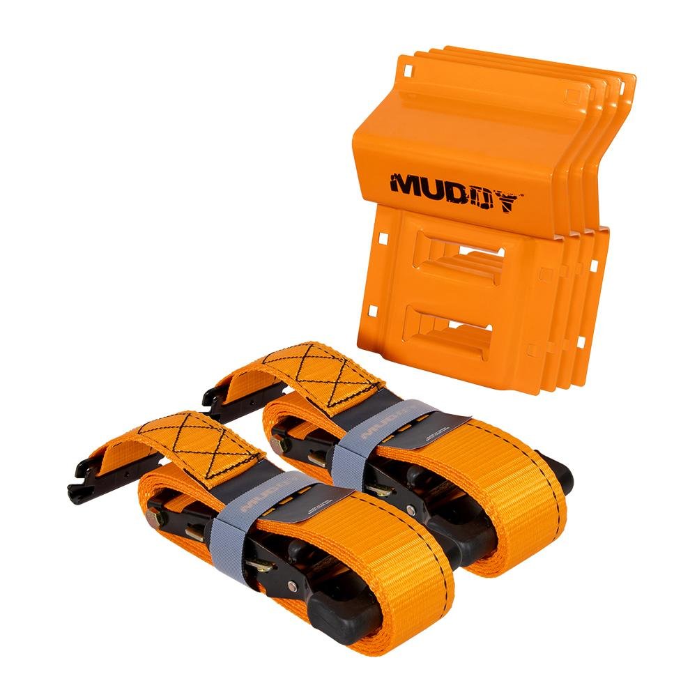 Buy Muddy UTV Wheel Chock Tie-Down Kit Orange 2/ct online