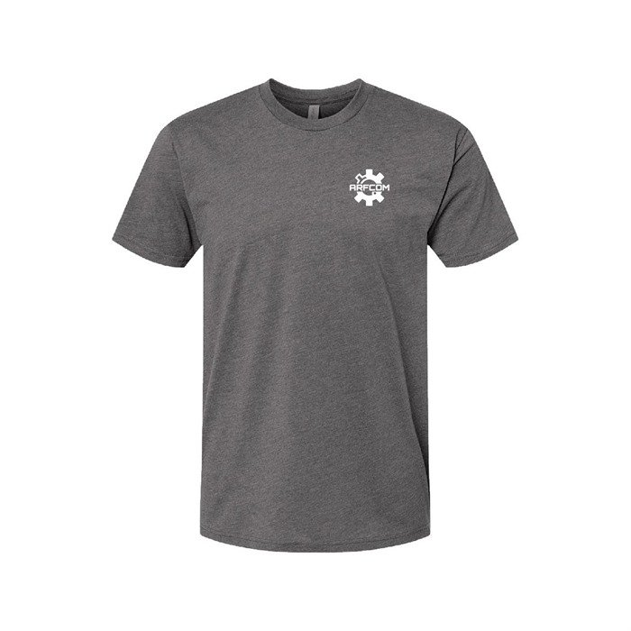 AR15.COM BADGED BOLTHEAD LOGO UNISEX T-SHIRT GRAY LG - AR15.COM