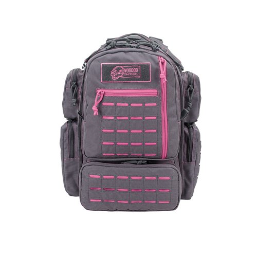 Voodoo TACTICAL MINI TOBAGO PACK WITH DIE CUT MOLLE (GRAY WITH PINK STITCHING)