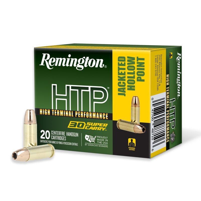 Remington R20019 30 Super Carry 100 Grain JHP Brass 20 Rounds Centerfire - Remington Arms Company, LLC - JACKETED HOLLOW POINT