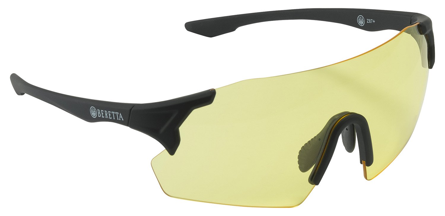 Beretta OC061A28540229UNI Challenge EVO Glasses Yellow Lens Black Frame - Beretta - BLACK