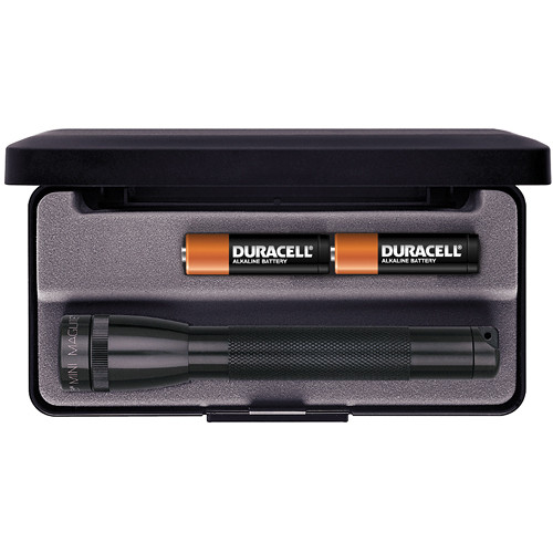 Maglite Mini Mag Flashlight 2 Cell Black Presentation Box