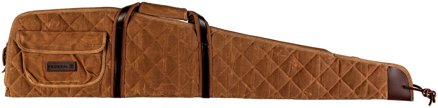 Federal FPSRC48 Premium 48" Tan Scoped Rifle Case Waxed Canvas Quilted - Federal Premium Ammunition - TAN