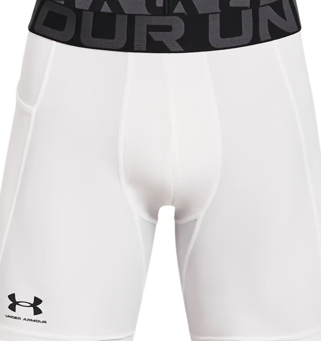Buy Under Armour HeatGear Armour Compression Shorts White 3XL online