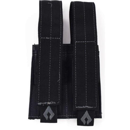 Advance Warrior PDMP-BL Pistol Double Mag Pouch Black