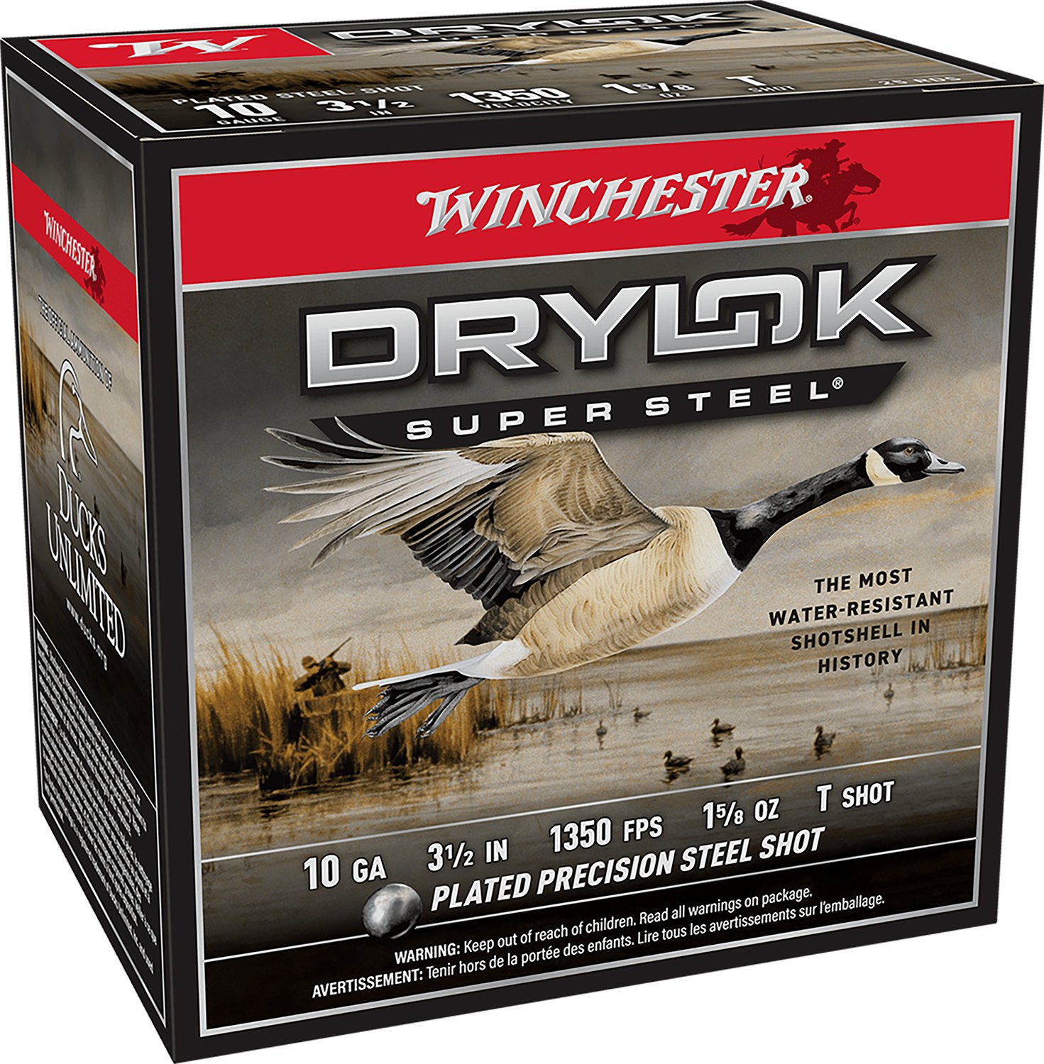Winchester XSC10T 10 Gauge 3.5 in 1.625 oz T Plated Steel Shot 25 Rounds - Winchester - 10 Gauge