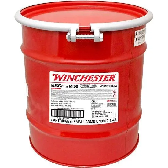 Winchester WM855DRUM 5.56x45mm NATO 55gr FMJ 14000 Rounds