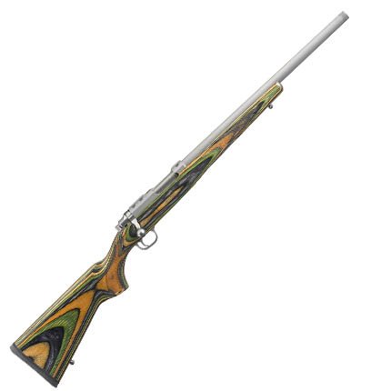 Ruger 7220 Rifle, 17 Hornet Caliber, 18.5" Threaded Barrel, Stainless Steel, Matte Finish, Green Mountain Laminate Stock, 6 Round Capacity - Ruger - 17 HORNET