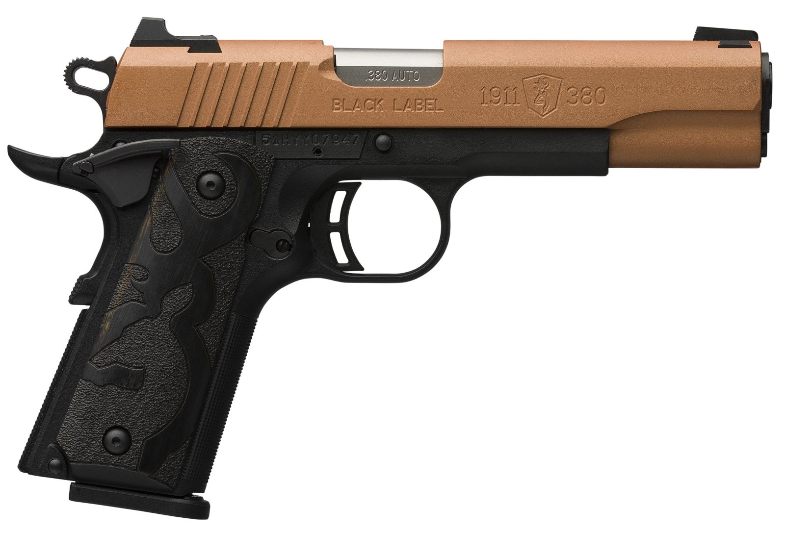 Browning 1911-380 Black Label Copper .380ACP 4.25"FS 8RD Pistol - Browning - 380 ACP