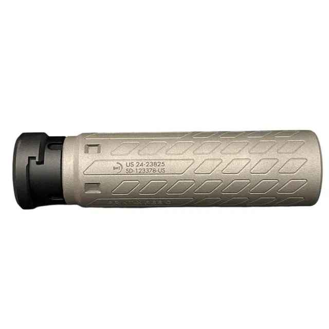 B&T SQD9 Print-X RBS Compact Quick Detach Suppressor 9mm Luger 1.73 Dia 8.11 Length 718 Inconel Grey - B&T USA - 9mm