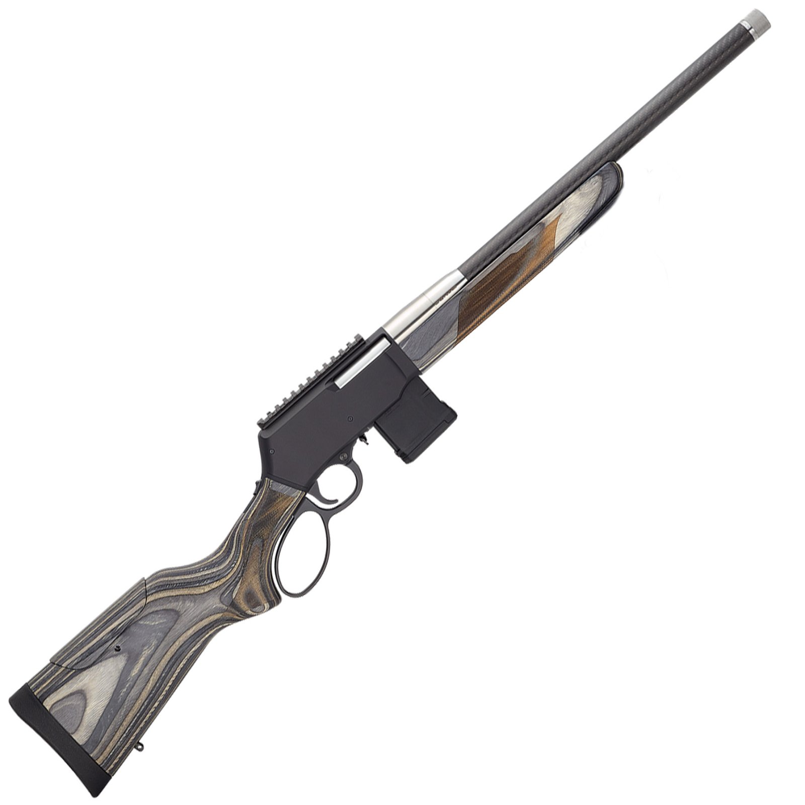 Henry H23 SPD PREDATOR .223 Rem/5.56 NATO 10RD Match-grade 416R stainless steel barrel with tension-wrapped carbon fiber sleeve Adjustable comb height gray laminate checkered buttstock Forged carbon fiber Picatinny rail for optics mounting