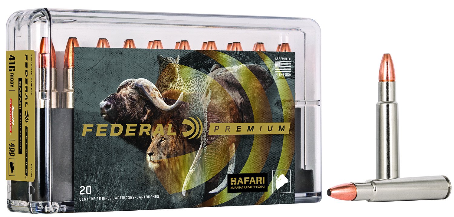 Federal P416SA 416 Rigby 400gr Swift A-Frame 20 Rounds Box