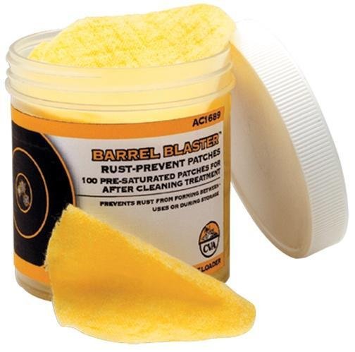 CVA AC1689 Barrel Blaster PreLubed Patches Against Rust and Corrosion Jar - CVA - 100 QTY
