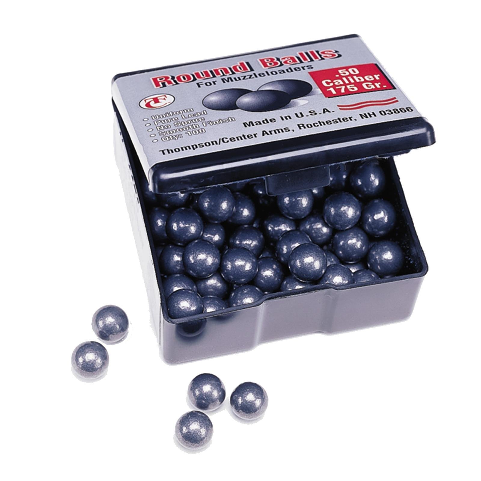 Thompson Center Swaged Lead Round Balls .50 cal. 175 gr. 100 pk.