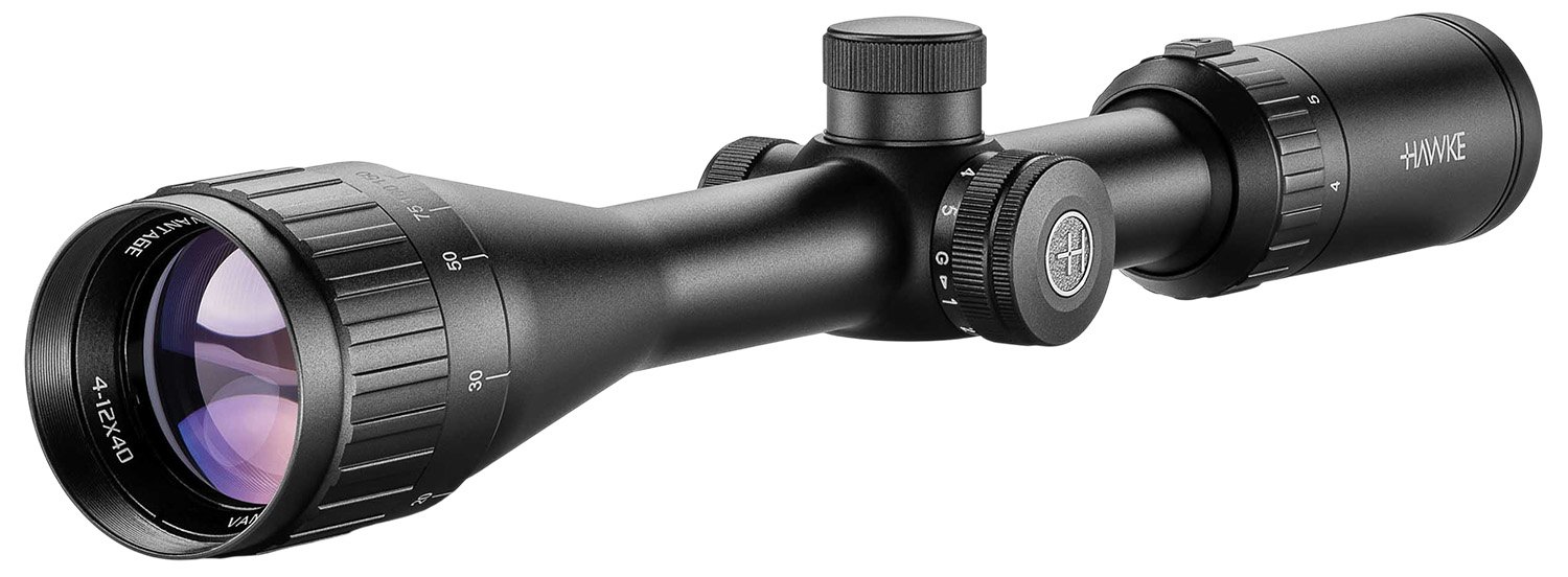 Hawke Sport Optics 14242 Vantage IR Riflescope Black 4-12x40mm 1" Tube Illuminated Red/Green Rimfire 22 WMR Reticle - Hawke Optics - 40MM