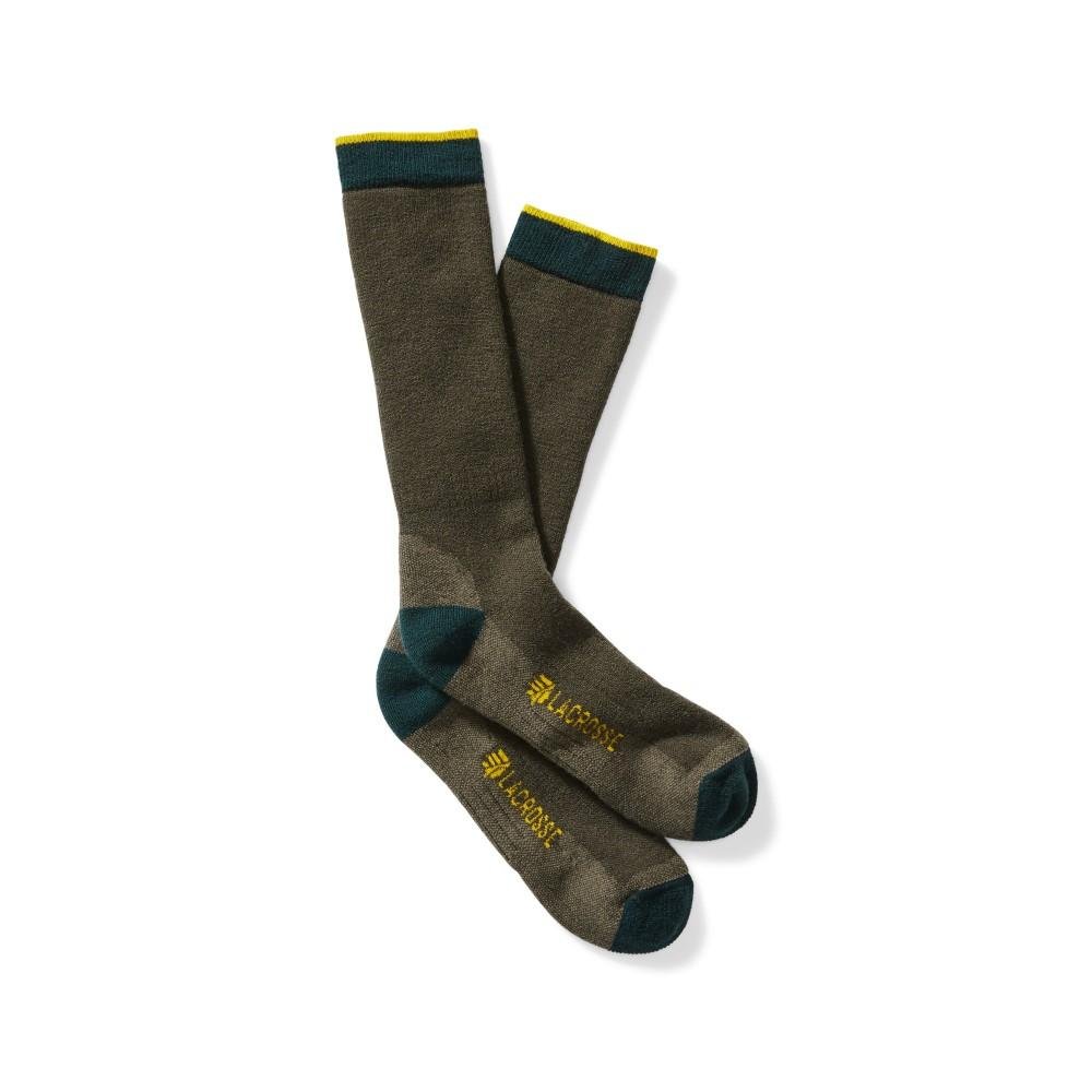 Buy Lacrosse 913322-L Men's Merino Midweight Crew Socks OD Green Large online