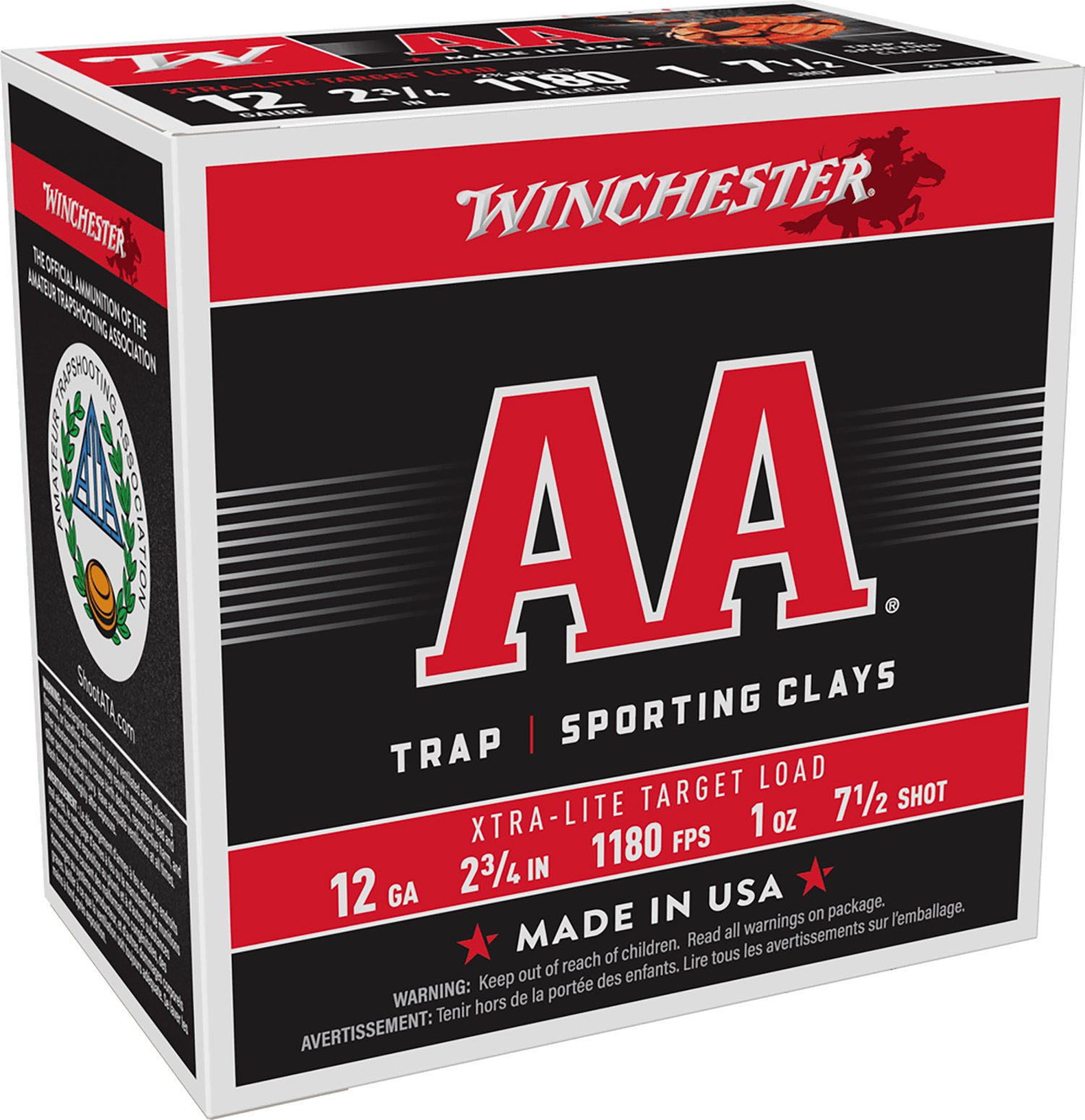 Winchester AAL127 12 Gauge 2.75 in 1 oz 7.5 Shot 1180 fps 25 Rounds - Winchester - LEAD