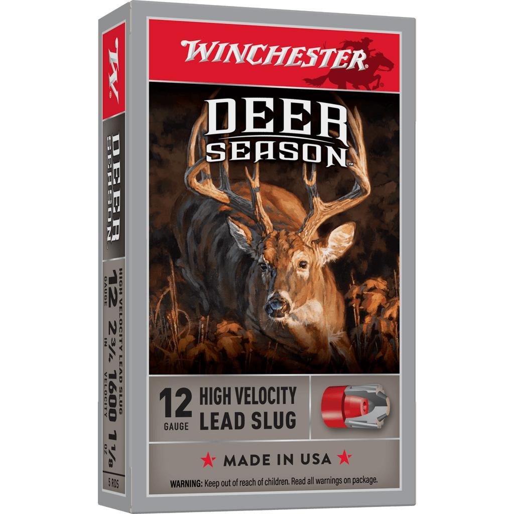 Winchester X12Ds Deer Season 12 Gauge 2.75 in 1 18 oz 1600 fps Slug - Winchester - SLUG