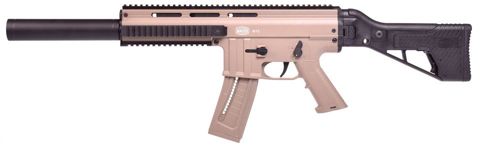 Mauser 4150029 M-15 SD Tan, 10RD, 16.37" Barrel, Folding Stock