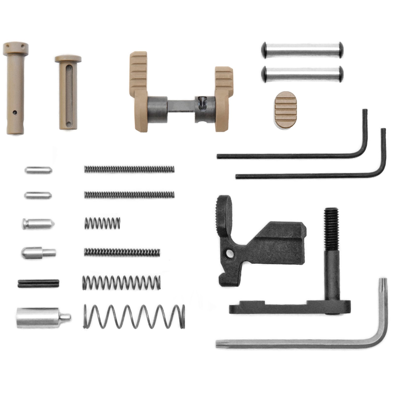 Armaspec ARM251FDE Superlight AR-15 Builders Kit Stainless Steel FDE