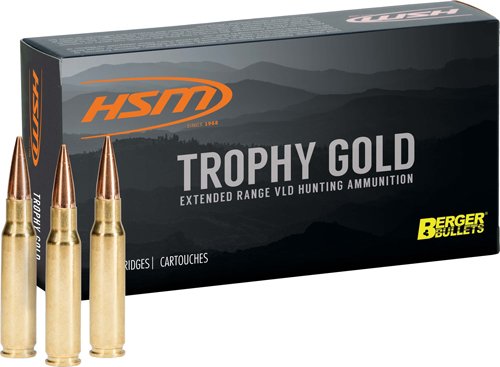 HSM 65PRC130VLD Trophy Gold 6.5 PRC 130GR Berger VLD 20RD Ammo - HSM Ammunition - 6.5 PRC
