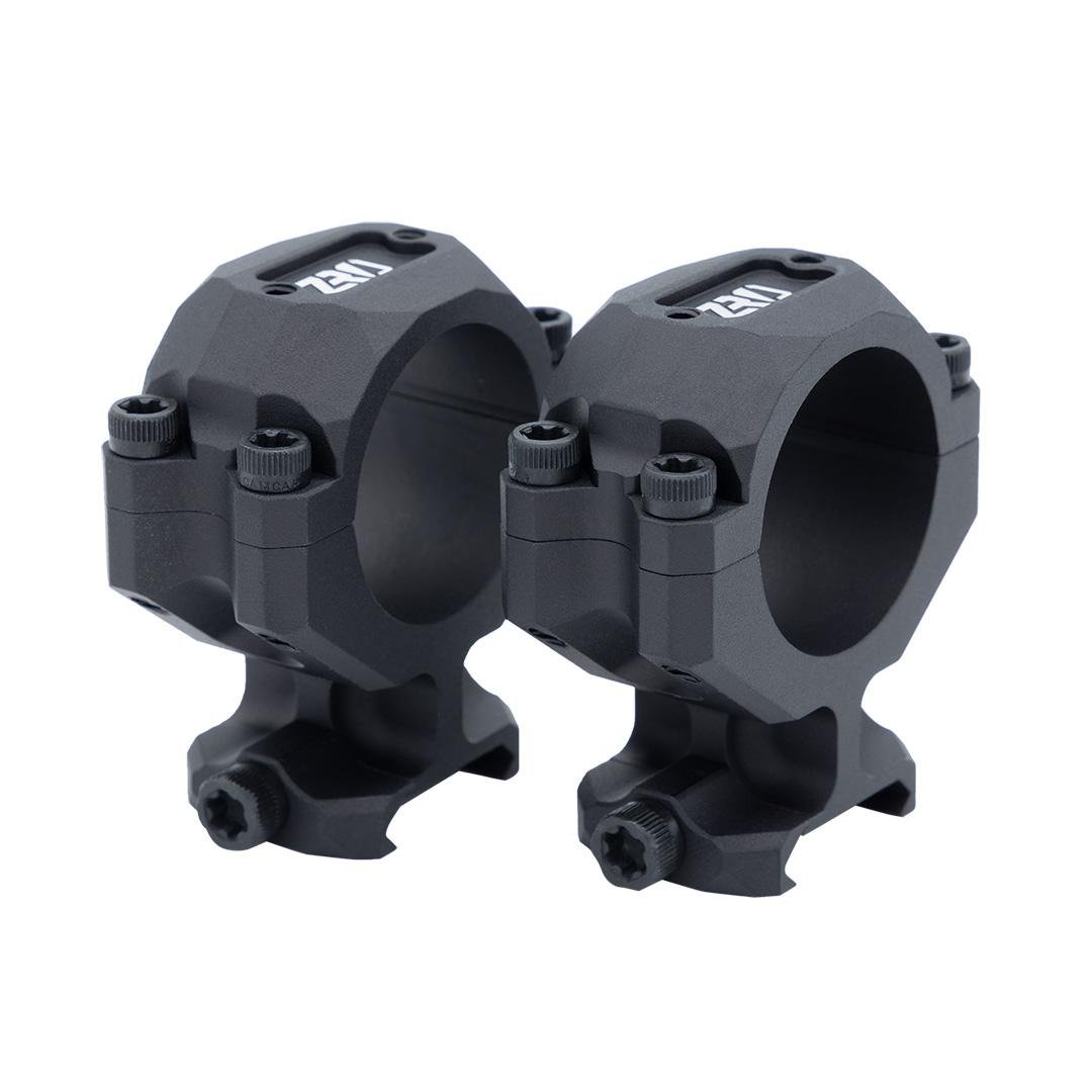 ZRO Delta 7024-0048-4102 Stealthcut 30MM Rings 1.25" Black Aluminum