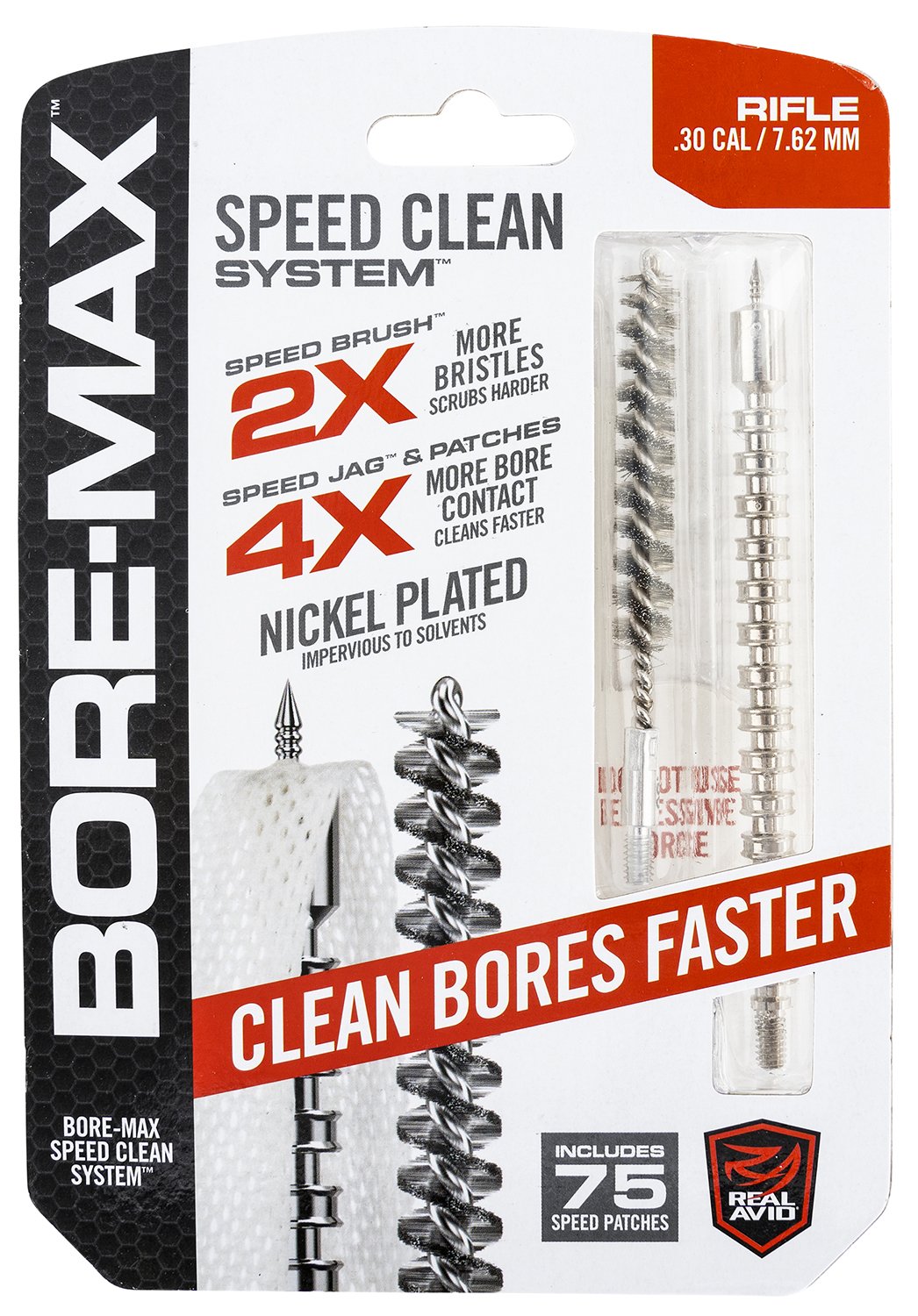 Real Avid AVBMSET30 Bore-Max Speed Clean Upgrade Set 7.62mm 30 Cal Rifle - Real Avid - 30 Caliber