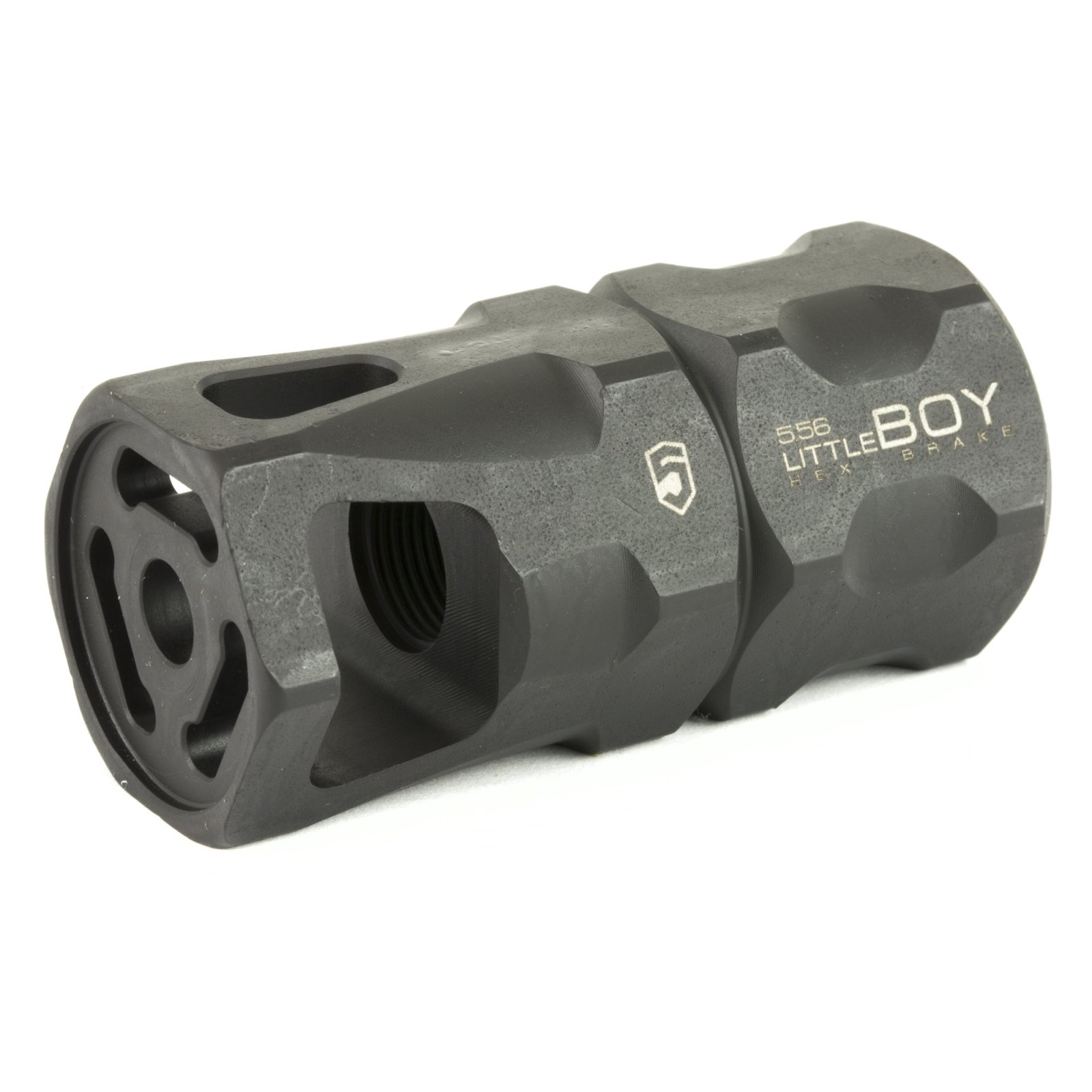 Phase 5 LITTLEBOY Hex Brake 1/2x28, .223/5.56, Parkerized Finish