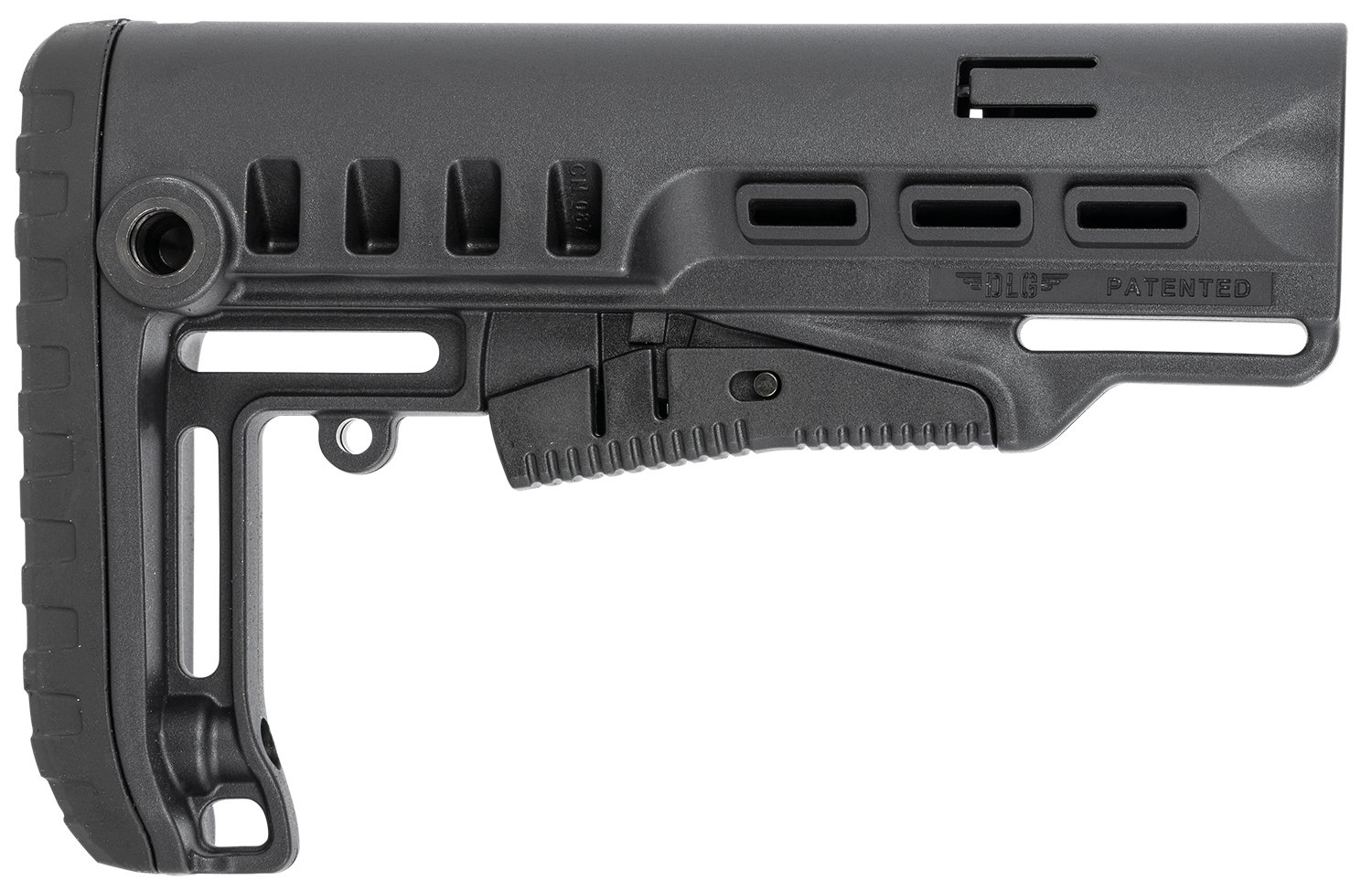 NcStar VG087 Tactical Mil-Spec Collapsible Stock Black Synthetic AR-15