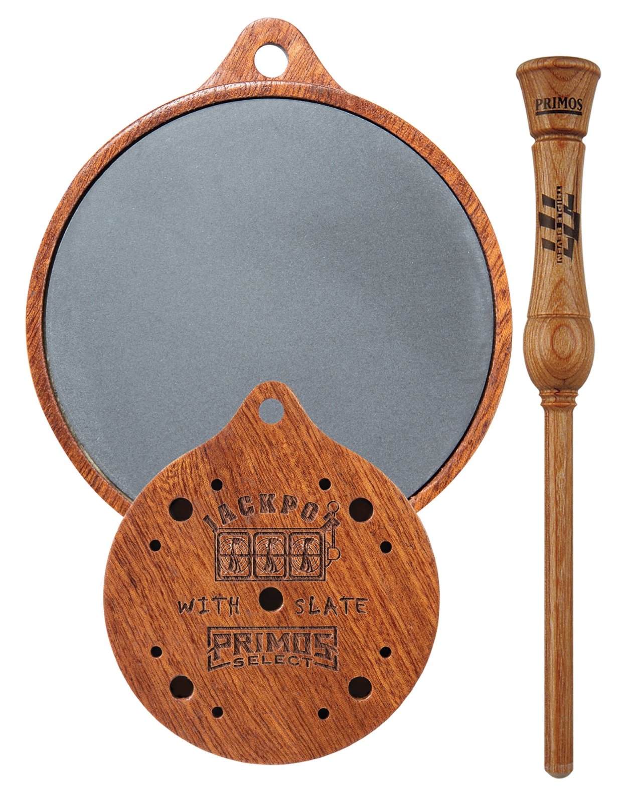 Primos 216 Jackpot Striker Call Turkey Sounds Gray/Natural Hardwood - Primary Arms