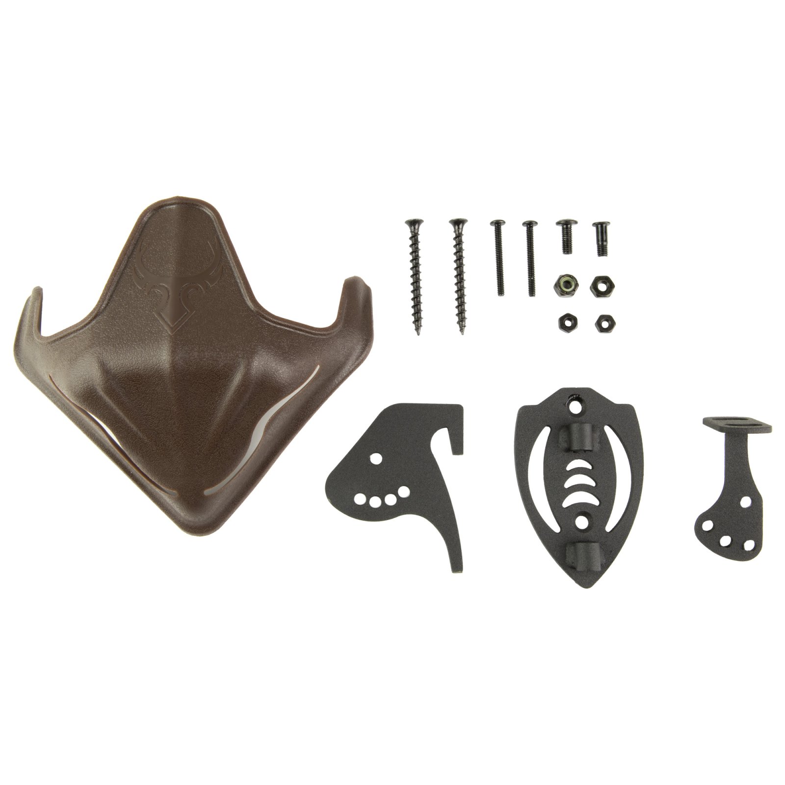 Skullhooker SKHBBSCASSY Skull Cap & Bone Bracket Combo Brown Steel Mount