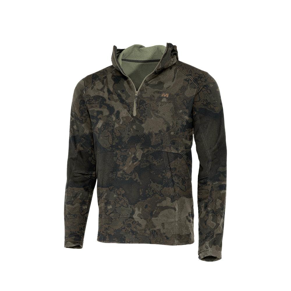 Muddy DV8 Quest Midweight Quarter Zip Hoodie Veil Canyon Grey 2XL - GSM Outdoors