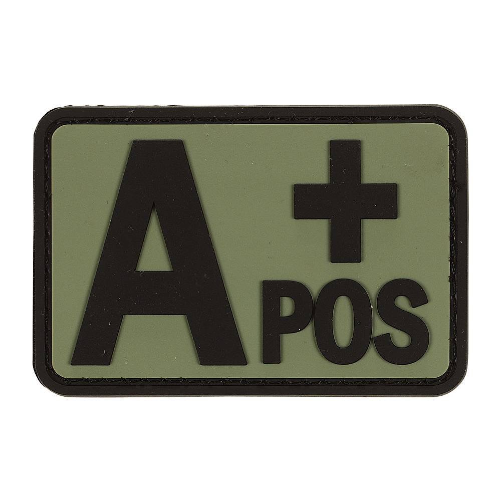 Voodoo TACTICAL BLOOD TYPE RUBBER PATCH (A+ POS/OD...
