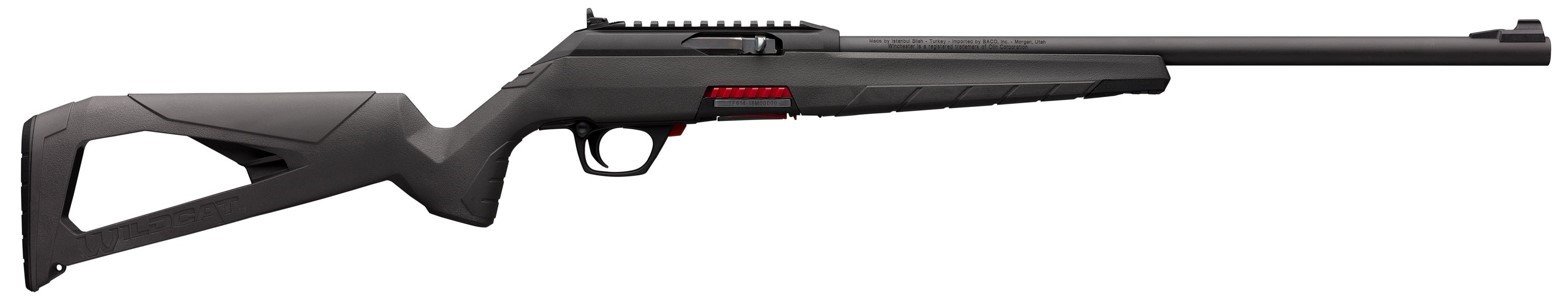 Winchester Repeating Arms Wildcat 521100102 22 LR 10+1 18" Recessed Target Crown Barrel Polymer Receiver Ambidextrous Controls Integral Picatinny Rails Skeletonized Gray Synthetic Stock