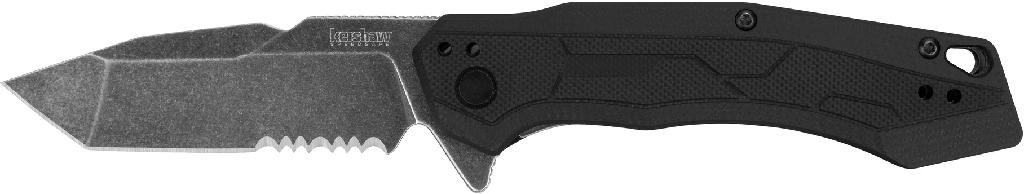 KERSHAW 2062STX 3.25 In Tanto Combo Serrated Blade BlackWash
